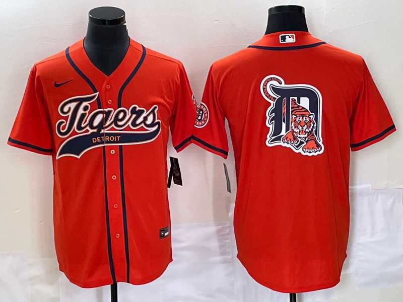 Men's Detroit Tigers Orange Team Big Logo Cool Base Stitched Baseball Jersey,We sell and wholesale Men's Detroit Tigers Orange Team Big Logo Cool Base Stitched Baseball Jersey on line form chian!